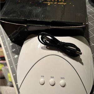 White Nail Dryer with Timer Settings. Coscelia